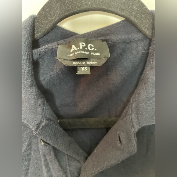 A.P.C polo neck shirt, size extra small - Picture 3 of 5